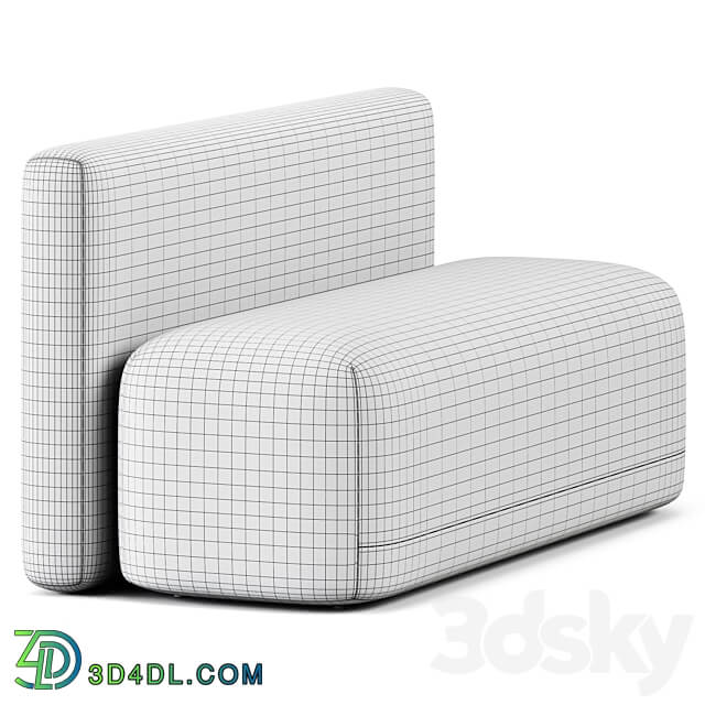 Season Sofa Model A Straight by Viccarbe 3D Models 3DSKY