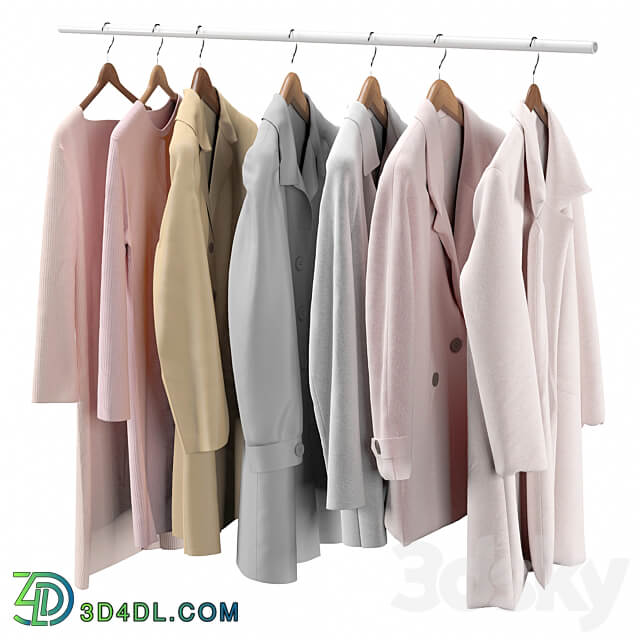 Clothes on a hanger Clothes 3D Models 3DSKY