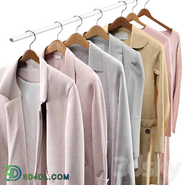 Clothes on a hanger Clothes 3D Models 3DSKY