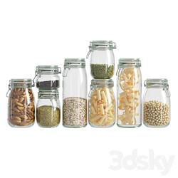 Other kitchen accessories glass jar set 