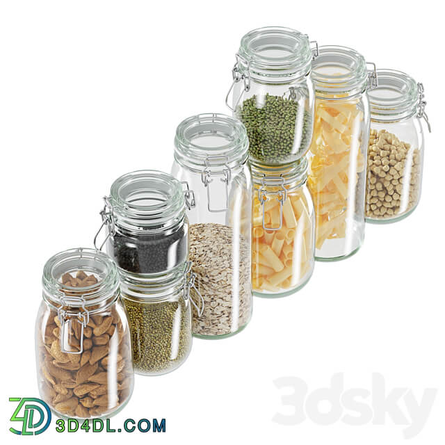 Other kitchen accessories glass jar set