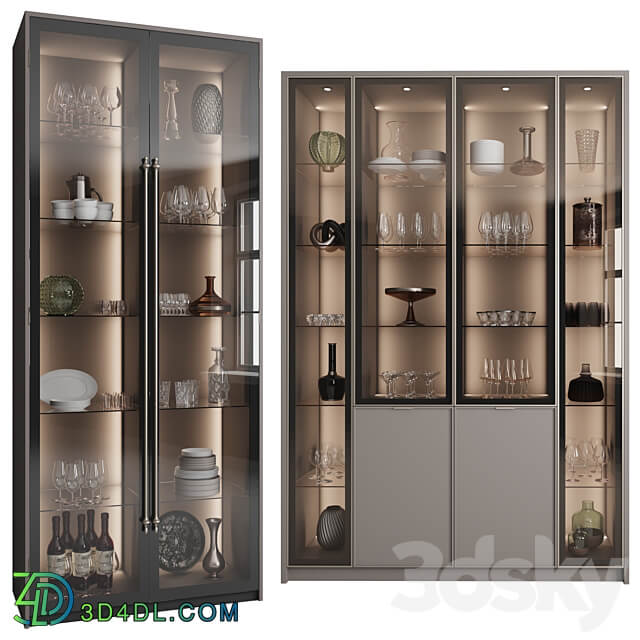 Wardrobe Display cabinets Сupboard with dishes My Design VRay 8