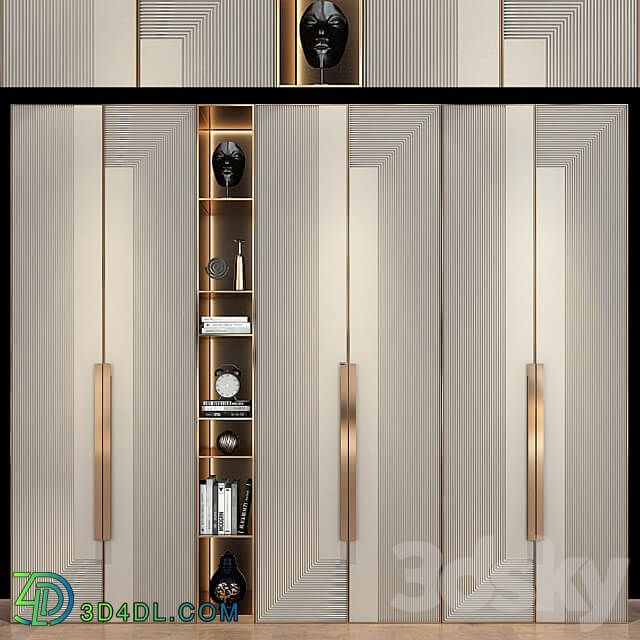 Wardrobe Display cabinets Furniture composition set 244