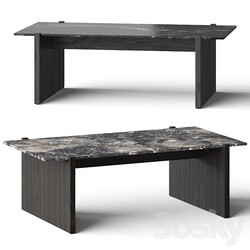 CB2 Russell Black Coffee Table 