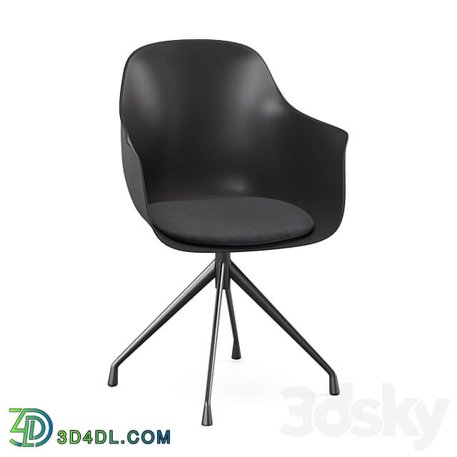 Office swivel black chair Wapong LA REDOUTE INTERIEURS 3D Models