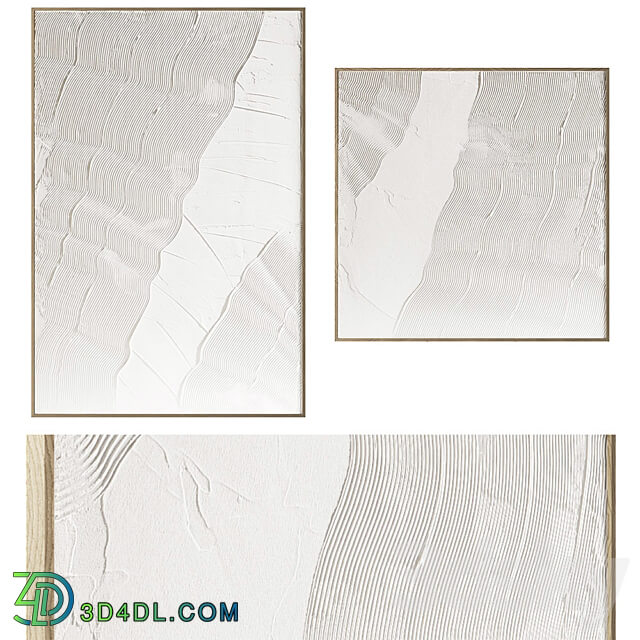 Boheme Home Plaster Paintings Set