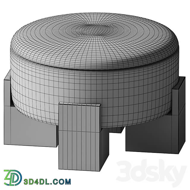 Collector Cassette pouf 3D Models 3DSKY