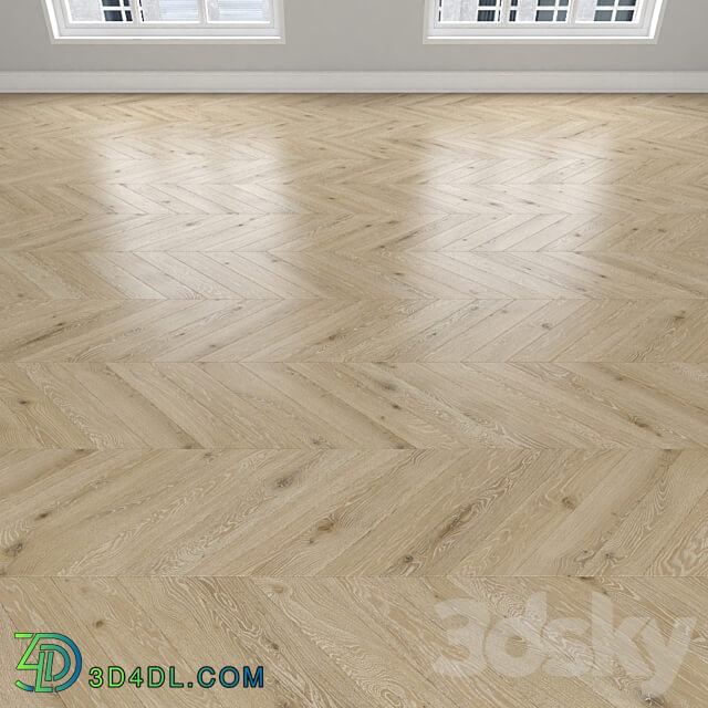 Wood Parquet Oak 3 types herringbone linear chevron.