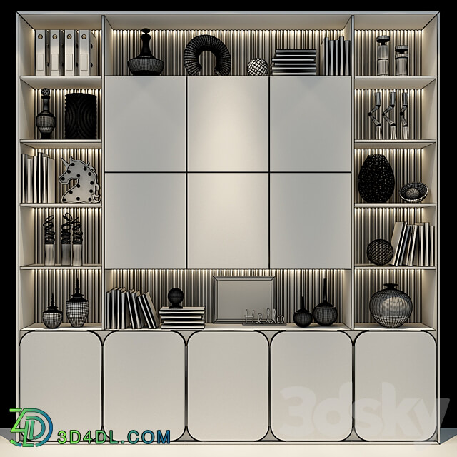 Rack Cabinet Furniture 0435