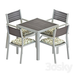 Table Chair IKEA SJALLAND TABLE AND CHAIRS SET 02 