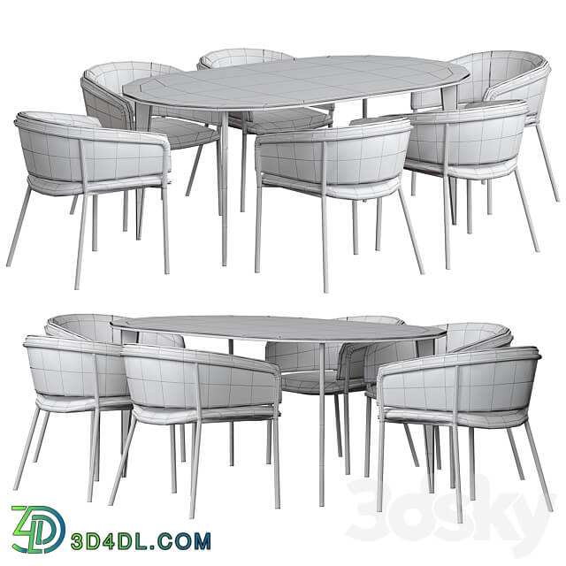 Table Chair Vilhena II chair and Arden Dining Table