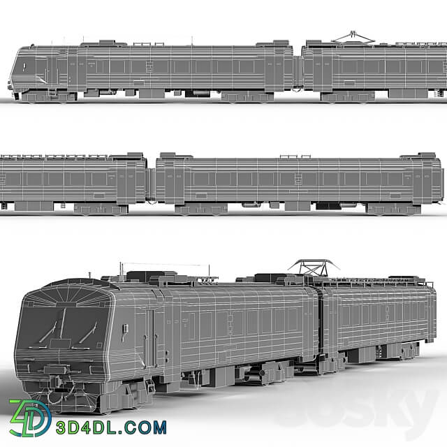 ED4M 2012 16 Russian Railways low poly 3D Models 3DSKY