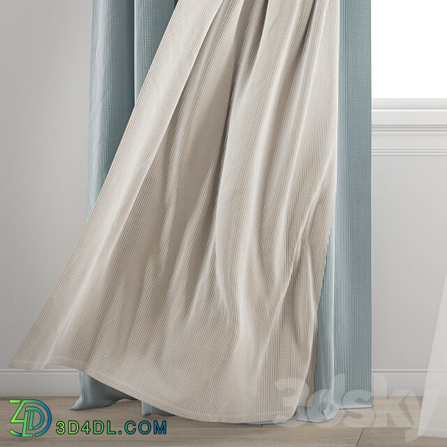 Curtain 346 Wind blowing effect 9 3D Models 3DSKY