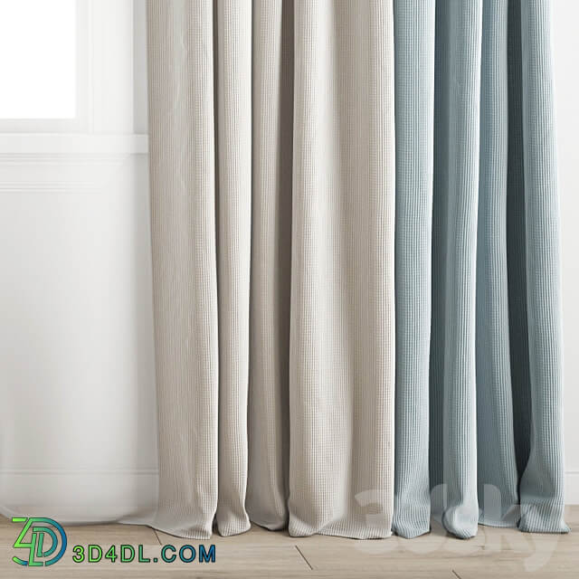 Curtain 346 Wind blowing effect 9 3D Models 3DSKY