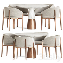 Dining Set 133 Table Chair 3D Models 