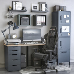 IKEA office workplace 130 Office furniture 3D Models 3DSKY 