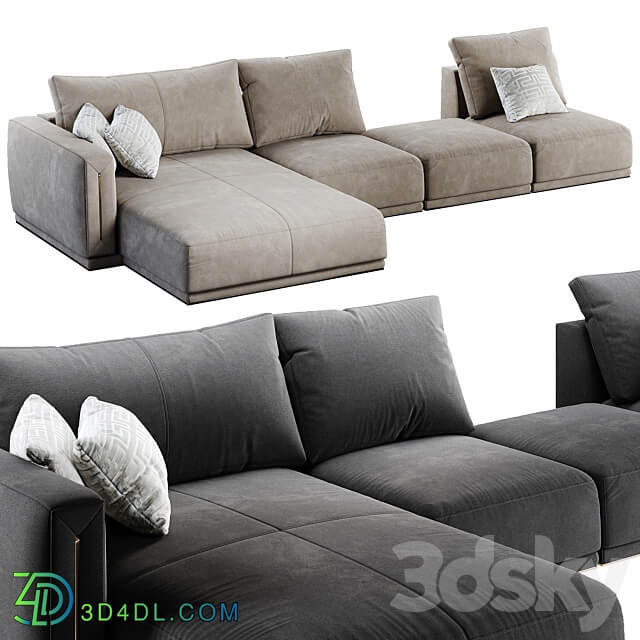 LONGHI sofa Atar 3D Models 3DSKY