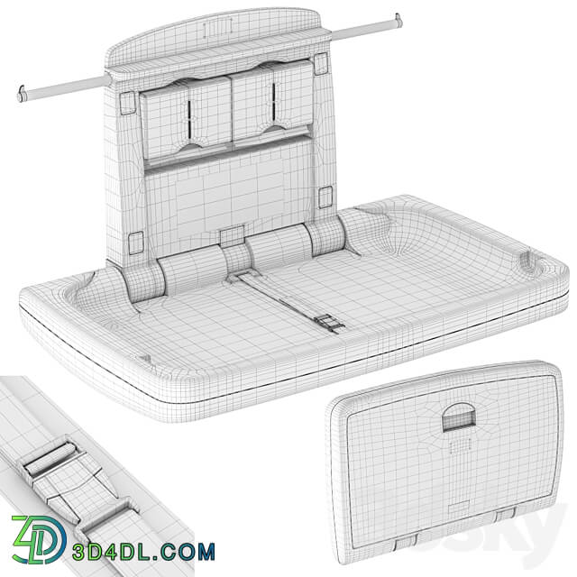 Changing table Rubbermaid 3D Models 3DSKY