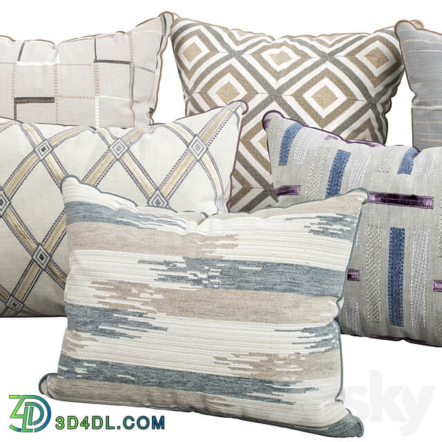 Decorative pillows 104 3D Models 3DSKY