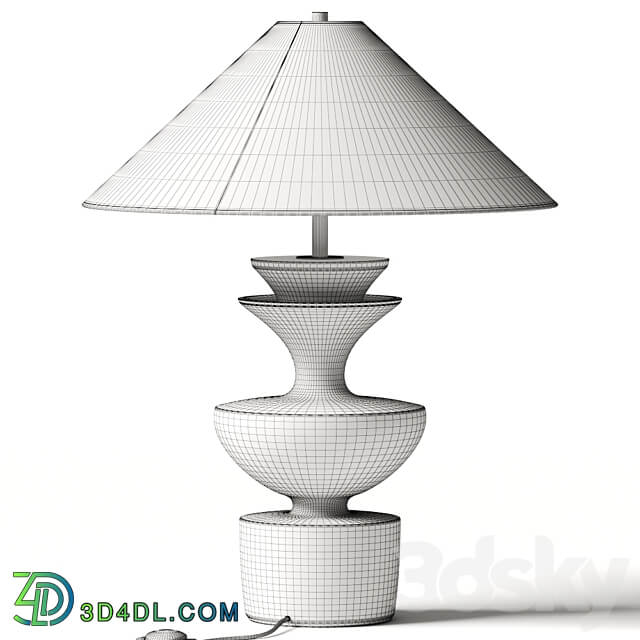 Danny Kaplan Ceramic Sophia Table Lamp 3D Models 3DSKY
