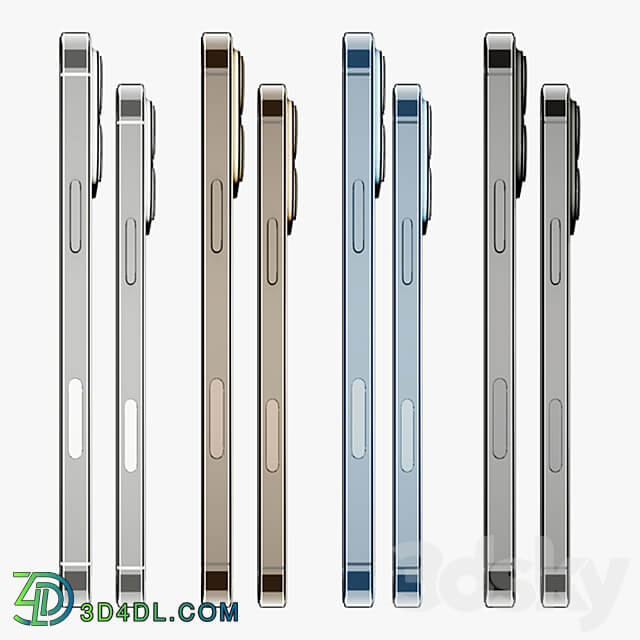 iPhone 13 Pro Pro Max Collection 3D Models 3DSKY