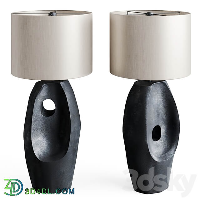 Table lamp Primitive Black 3D Models 3DSKY