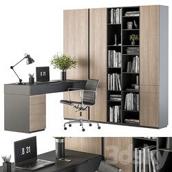 Office Furniture Wardrobe and Table Home Office 36 3D Models 3DSKY 