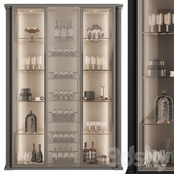 Сupboard with dishes My Design 25 Wardrobe Display cabinets 3D Models 3DSKY 