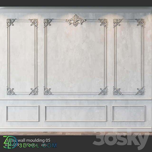classic wall molding 05 3D Models 3DSKY