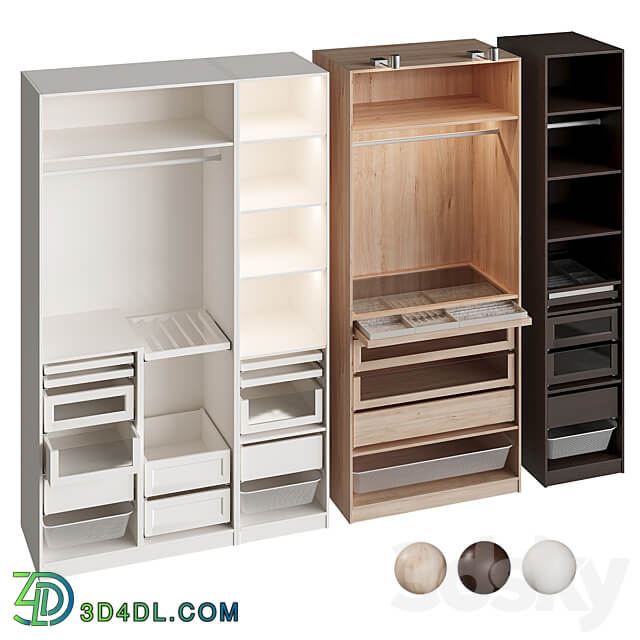 PAX IKEA wardrobe Wardrobe Display cabinets 3D Models