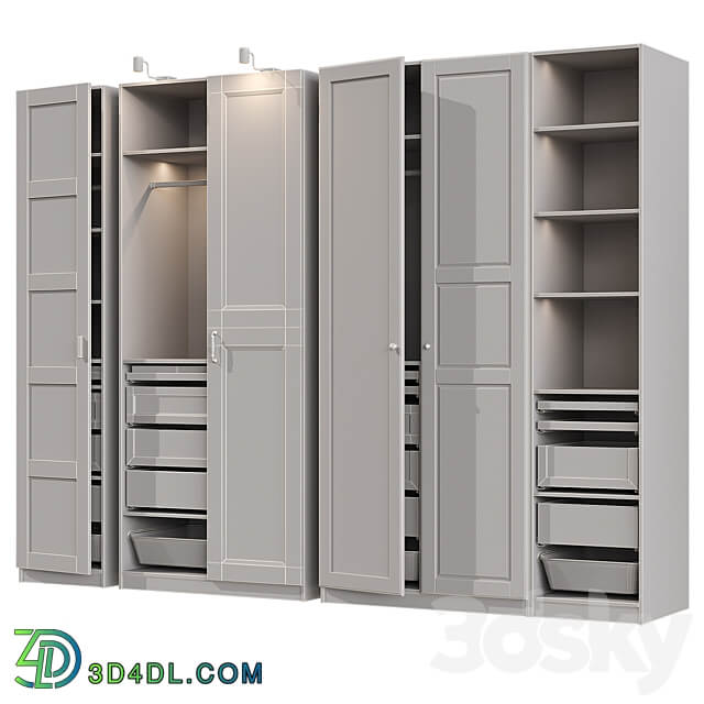 PAX IKEA wardrobe Wardrobe Display cabinets 3D Models