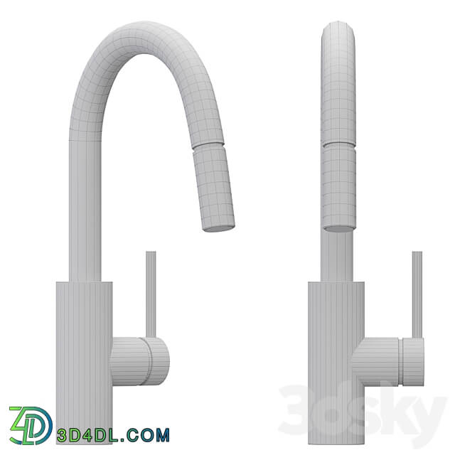 Kraus KPF 2620CH Oletto Single Handle Kitchen Faucet Faucet 3D Models 3DSKY