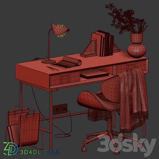 Workplace la redoute interieurs 01 3D Models 3DSKY