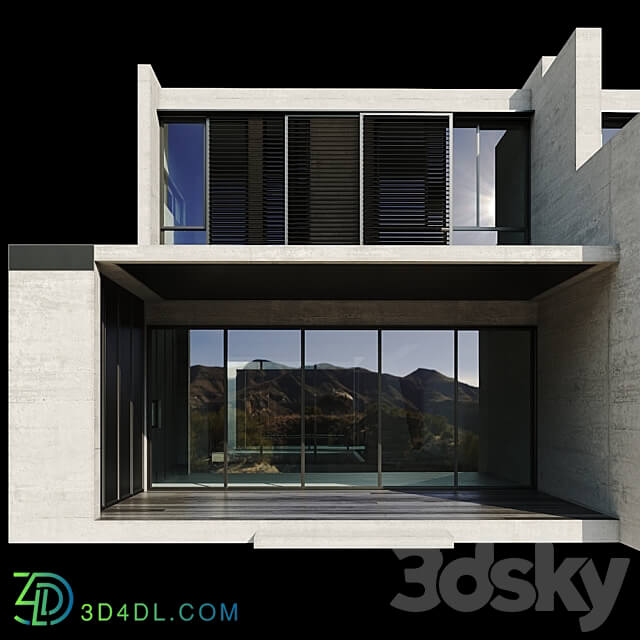 Modern House 03 3D Models 3DSKY