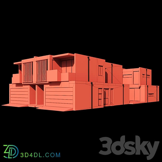 Modern House 03 3D Models 3DSKY