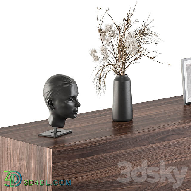 Boss Desk Wood and Steel Office Furniture 235 3D Models 3DSKY