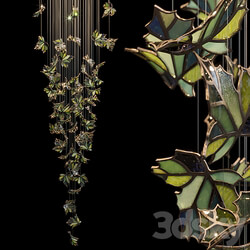 Light stained glass Vargov Design Green Pendant light 3D Models 3DSKY 