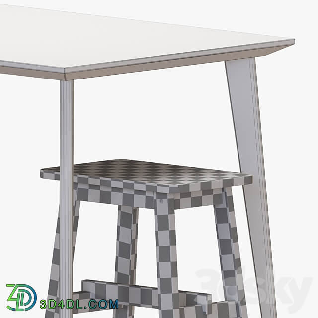 IKEA LISABO Table And Chairs Table Chair 3D Models 3DSKY
