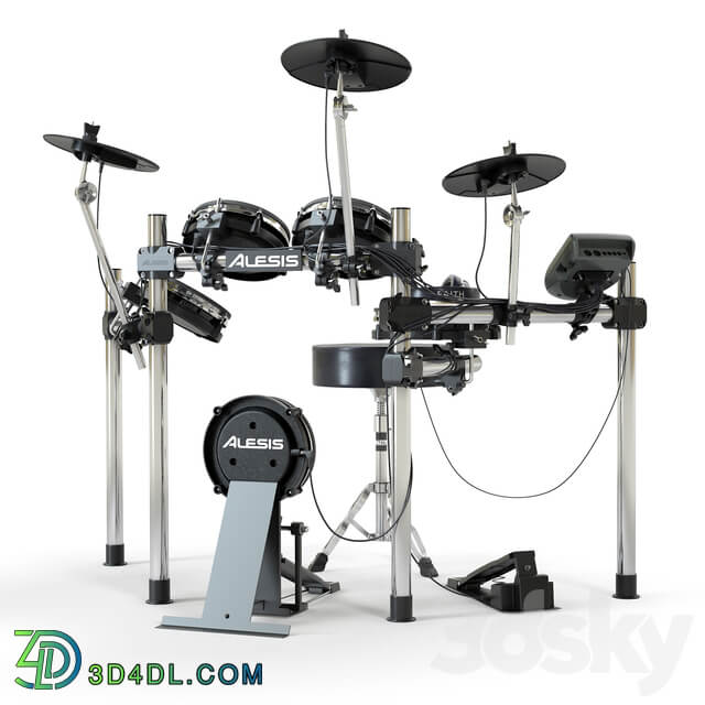 Drum set ALESIS surge mesh kit. 3D Models