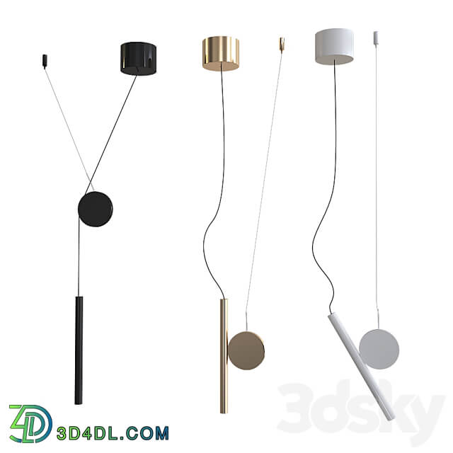 Luceplan Doi Pendant Lamp Pendant light 3D Models 3DSKY