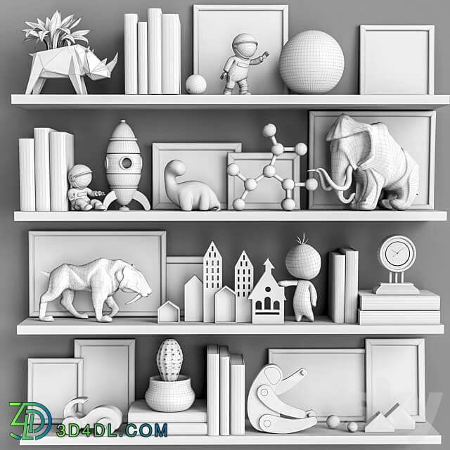 Toys and furniture set 116 Miscellaneous 3D Models