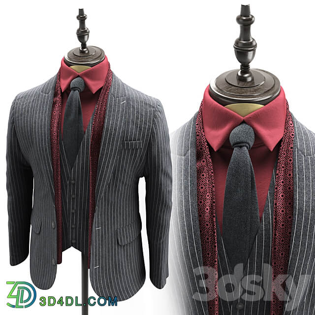 Suit canali Clothes 3D Models 3DSKY