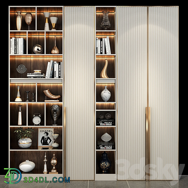 Furniture composition set K223 Wardrobe Display cabinets 3D Models 3DSKY