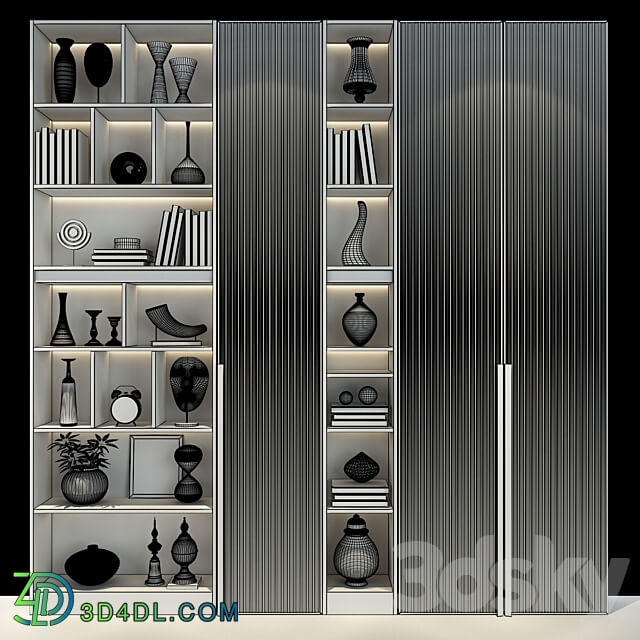 Furniture composition set K223 Wardrobe Display cabinets 3D Models 3DSKY