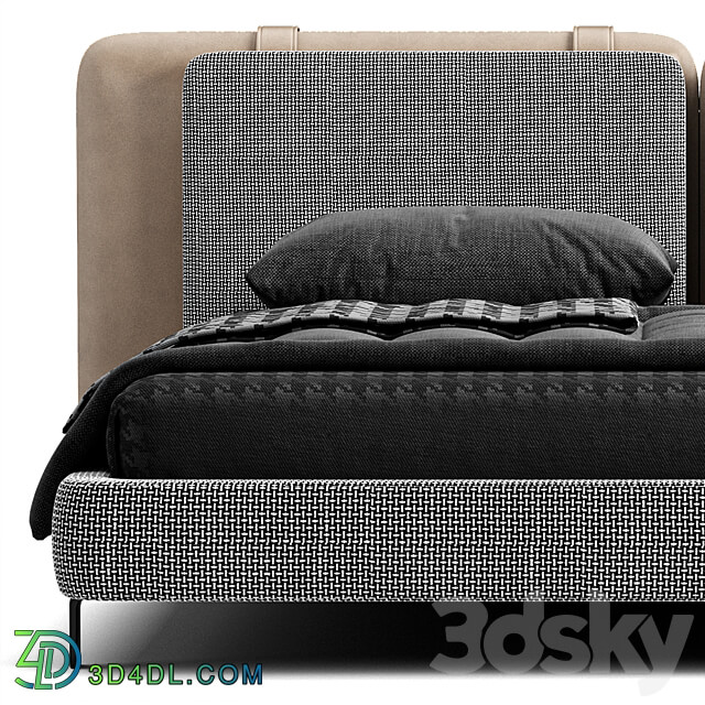 Bed Minotti Tatlin Soft Bed 3D Models 3DSKY