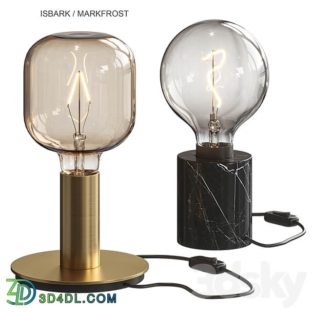 Isbark Markfrost Table Lamp Ikea 3D Models 3DSKY