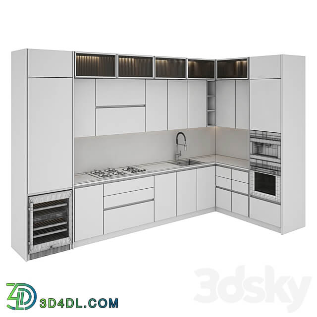 kitchen 0125 Kitchen 3D Models 3DSKY