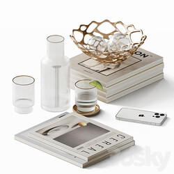 Decorative set for a coffee table 3D Models 3DSKY 