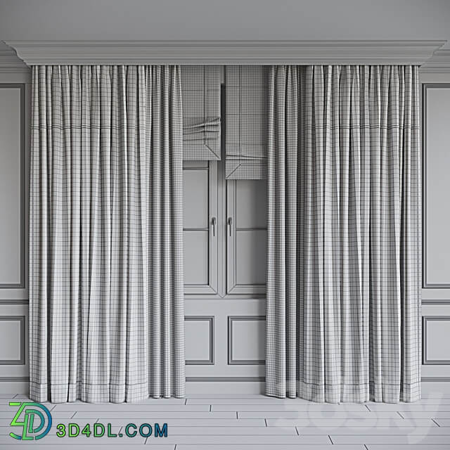 Set of curtains 106 3D Models