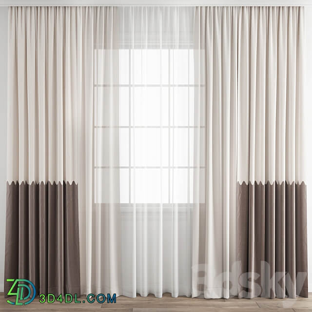 Curtain 360 3D Models 3DSKY